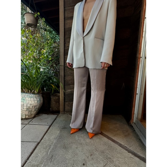 Huishan Zhang Iman Satin Flared Pants - Picture 9 of 13